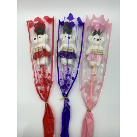 ROSAS CON OSO 12*SET