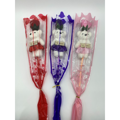 ROSAS CON OSO 12*SET