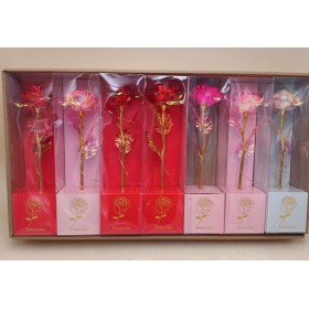 ROSA C/LUZ, 7 PCS/SET