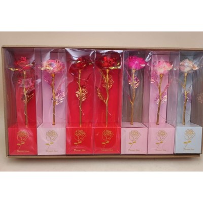 ROSA C/LUZ, 7 PCS/SET