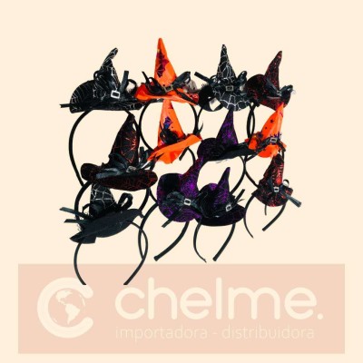 CINTILLO GORRO DE BRUJA HALLOWEEN