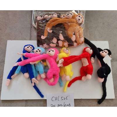 MONO DE PELUCHE, SET DE 12 PCS