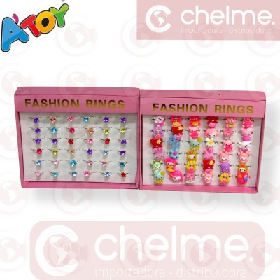SET DE ANILLOS 36 UNI/SET